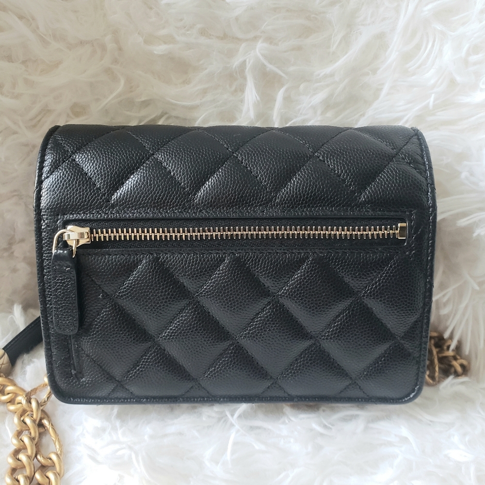 Chanel Caviar Quilted Mini Bracelet On Chain Flap - Picture 2 of 12